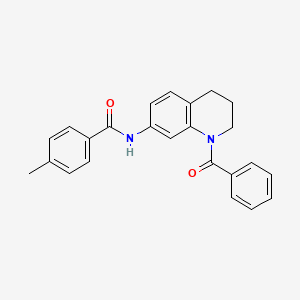 molecular formula C24H22N2O2 B6564915 N-(1-benzoyl-1,2,3,4-tetrahydroquinolin-7-yl)-4-methylbenzamide CAS No. 946368-69-0