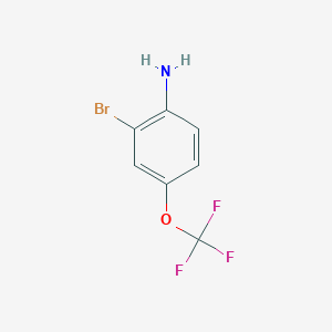 molecular formula C7H5BrF3NO B065650 2-Bromo-4-(trifluoromethoxy)aniline CAS No. 175278-17-8