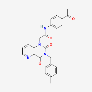 molecular formula C25H22N4O4 B6565180 N-(4-acetylphenyl)-2-{3-[(4-methylphenyl)methyl]-2,4-dioxo-1H,2H,3H,4H-pyrido[3,2-d]pyrimidin-1-yl}acetamide CAS No. 921798-95-0