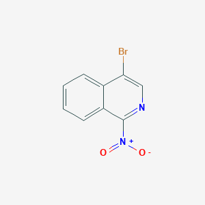 molecular formula C9H5BrN2O2 B065665 4-Bromo-1-nitroisoquinoline CAS No. 182184-81-2