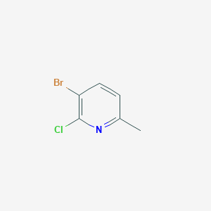 molecular formula C6H5BrClN B065680 3-Bromo-2-chloro-6-methylpyridine CAS No. 185017-72-5