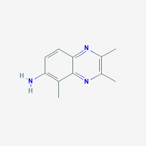 6-Quinoxalinamine, 2,3,5-trimethyl-