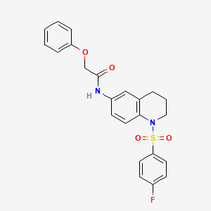 B6569530 N-[1-(4-fluorobenzenesulfonyl)-1,2,3,4-tetrahydroquinolin-6-yl]-2-phenoxyacetamide CAS No. 946382-01-0