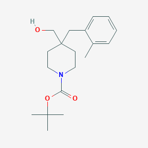 Tert-butyl 4-(hydroxymethyl)-4-[(2-methylphenyl)methyl]piperidine-1-carboxylate