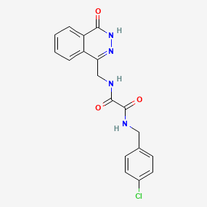 B6569902 N'-[(4-chlorophenyl)methyl]-N-[(4-oxo-3,4-dihydrophthalazin-1-yl)methyl]ethanediamide CAS No. 946220-15-1