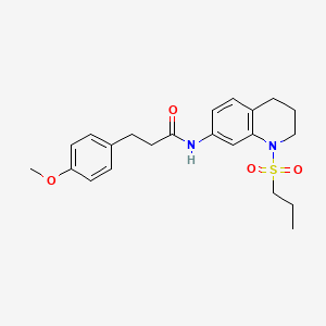 3-(4-methoxyphenyl)-N-[1-(propane-1-sulfonyl)-1,2,3,4-tetrahydroquinolin-7-yl]propanamide