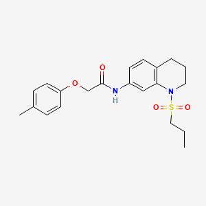 2-(4-methylphenoxy)-N-[1-(propane-1-sulfonyl)-1,2,3,4-tetrahydroquinolin-7-yl]acetamide
