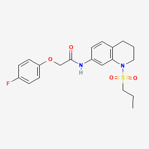2-(4-fluorophenoxy)-N-[1-(propane-1-sulfonyl)-1,2,3,4-tetrahydroquinolin-7-yl]acetamide