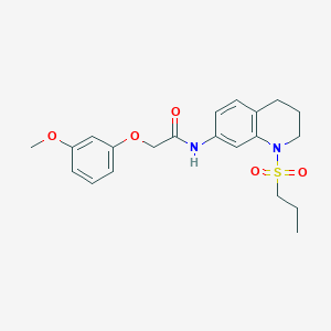 2-(3-methoxyphenoxy)-N-[1-(propane-1-sulfonyl)-1,2,3,4-tetrahydroquinolin-7-yl]acetamide