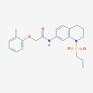 2-(2-methylphenoxy)-N-[1-(propane-1-sulfonyl)-1,2,3,4-tetrahydroquinolin-7-yl]acetamide