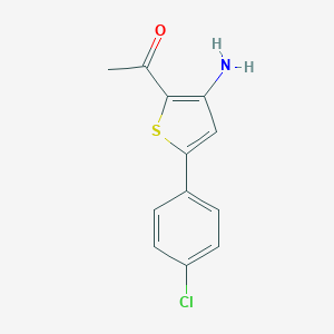 1-[3-Amino-5-(4-chlorophenyl)-2-thienyl]ethan-1-one
