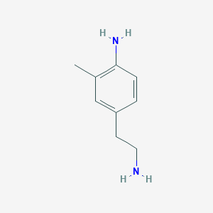 molecular formula C9H14N2 B065719 4-(2-Aminoethyl)-2-methylaniline CAS No. 180149-39-7