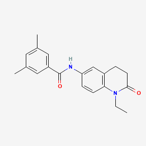 molecular formula C20H22N2O2 B6572011 N-(1-ethyl-2-oxo-1,2,3,4-tetrahydroquinolin-6-yl)-3,5-dimethylbenzamide CAS No. 922053-22-3