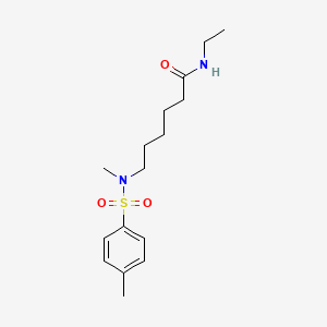 molecular formula C16H26N2O3S B6572082 N-ethyl-6-(N-methyl4-methylbenzenesulfonamido)hexanamide CAS No. 1021211-41-5