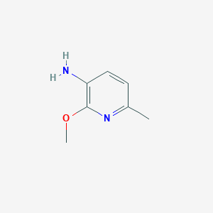 molecular formula C7H10N2O B065721 3-Amino-2-methoxy-6-picoline CAS No. 186413-79-6