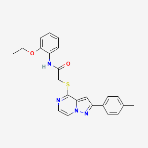 N-(2-ethoxyphenyl)-2-{[2-(4-methylphenyl)pyrazolo[1,5-a]pyrazin-4-yl]sulfanyl}acetamide