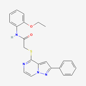 N-(2-ethoxyphenyl)-2-({2-phenylpyrazolo[1,5-a]pyrazin-4-yl}sulfanyl)acetamide