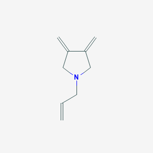 molecular formula C9H13N B065734 Pyrrolidine, 3,4-bis(methylene)-1-(2-propenyl)-(9CI) CAS No. 176249-80-2