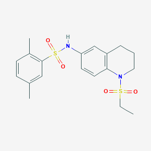N-[1-(ethanesulfonyl)-1,2,3,4-tetrahydroquinolin-6-yl]-2,5-dimethylbenzene-1-sulfonamide