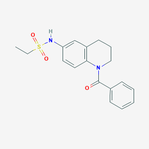 N-(1-benzoyl-1,2,3,4-tetrahydroquinolin-6-yl)ethane-1-sulfonamide