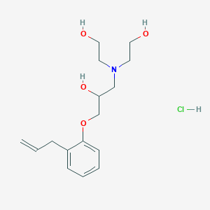 1-[bis(2-hydroxyethyl)amino]-3-[2-(prop-2-en-1-yl)phenoxy]propan-2-ol hydrochloride