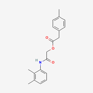 molecular formula C19H21NO3 B6574005 [(2,3-dimethylphenyl)carbamoyl]methyl 2-(4-methylphenyl)acetate CAS No. 1797125-33-7