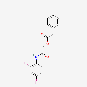 [(2,4-difluorophenyl)carbamoyl]methyl 2-(4-methylphenyl)acetate