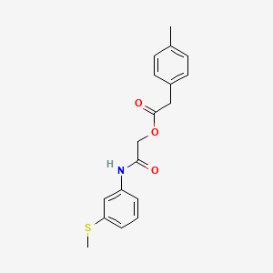 {[3-(methylsulfanyl)phenyl]carbamoyl}methyl 2-(4-methylphenyl)acetate