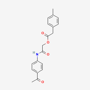 [(4-acetylphenyl)carbamoyl]methyl 2-(4-methylphenyl)acetate