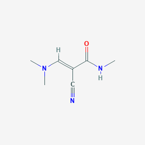 molecular formula C7H11N3O B6574144 N1-methyl-2-cyano-3-(dimethylamino)acrylamide CAS No. 219793-72-3