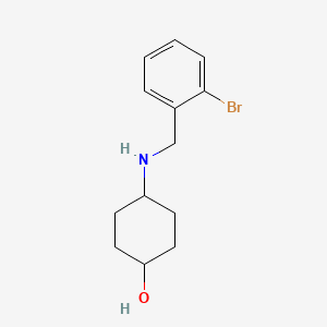 B6574464 4-{[(2-bromophenyl)methyl]amino}cyclohexan-1-ol CAS No. 1019495-87-4