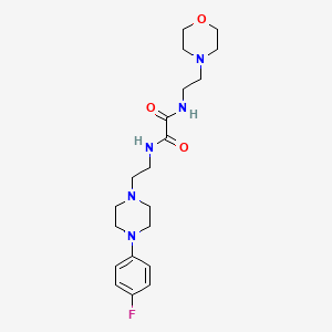 molecular formula C20H30FN5O3 B6574585 N-{2-[4-(4-fluorophenyl)piperazin-1-yl]ethyl}-N'-[2-(morpholin-4-yl)ethyl]ethanediamide CAS No. 1049573-26-3