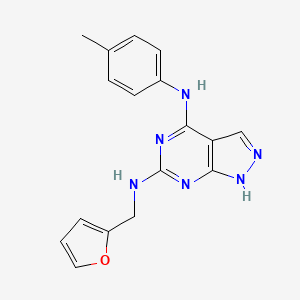 molecular formula C17H16N6O B6575393 N6-(furan-2-ylmethyl)-N4-(p-tolyl)-1H-pyrazolo[3,4-d]pyrimidine-4,6-diamine CAS No. 1105252-58-1