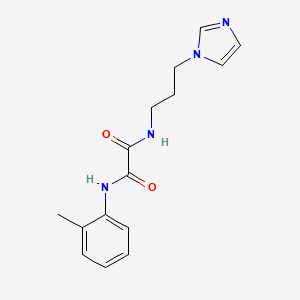 N-[3-(1H-imidazol-1-yl)propyl]-N'-(2-methylphenyl)ethanediamide