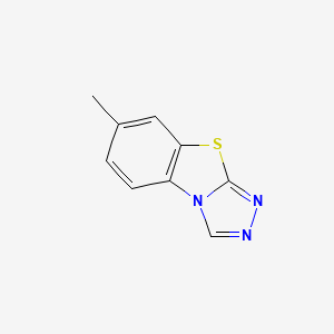 molecular formula C9H7N3S B6576353 7-Methyl(1,2,4)triazolo(3,4-b)(1,3)benzothiazole CAS No. 32835-39-5