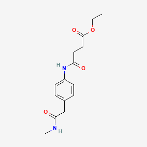 B6577446 ethyl 3-({4-[(methylcarbamoyl)methyl]phenyl}carbamoyl)propanoate CAS No. 1158629-74-3