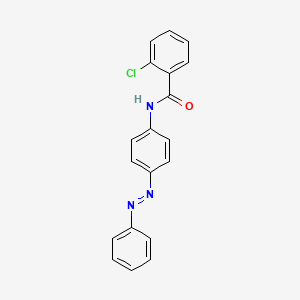 molecular formula C19H14ClN3O B6577447 (E)-2-chloro-N-(4-(phenyldiazenyl)phenyl)benzamide CAS No. 1164565-64-3