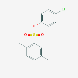 4-chlorophenyl 2,4,5-trimethylbenzene-1-sulfonate