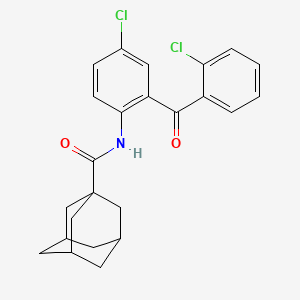 N-[4-chloro-2-(2-chlorobenzoyl)phenyl]adamantane-1-carboxamide