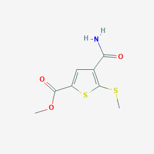 Methyl 4-(aminocarbonyl)-5-(methylthio)thiophene-2-carboxylate