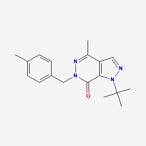 1-tert-butyl-4-methyl-6-[(4-methylphenyl)methyl]-1H,6H,7H-pyrazolo[3,4-d]pyridazin-7-one