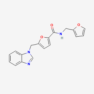 5-[(1H-1,3-benzodiazol-1-yl)methyl]-N-[(furan-2-yl)methyl]furan-2-carboxamide