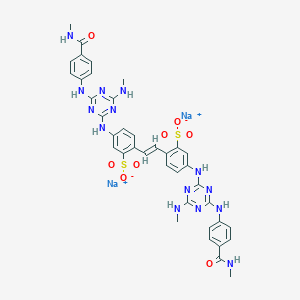 disodium (E)-1,2-bis-(4-(4-methylamino-6-(4-methylcarbamoylphenylamino)-1,3,5-triazin-2-ylamino)phenyl-2-sulfonato)ethene