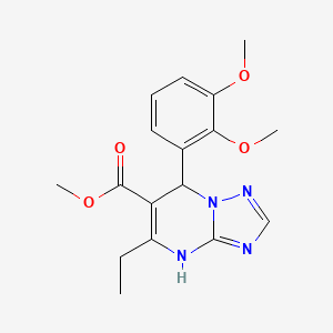 methyl 7-(2,3-dimethoxyphenyl)-5-ethyl-4H,7H-[1,2,4]triazolo[1,5-a]pyrimidine-6-carboxylate