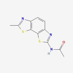 molecular formula C11H9N3OS2 B6579165 Benzo[1,2-d:4,3-d']bisthiazole, 2-acetamido-7-methyl- CAS No. 10023-30-0