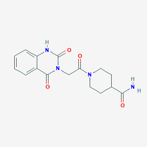 1-[2-(2,4-dioxo-1,2,3,4-tetrahydroquinazolin-3-yl)acetyl]piperidine-4-carboxamide