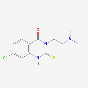 7-chloro-3-[2-(dimethylamino)ethyl]-2-sulfanylidene-1,2,3,4-tetrahydroquinazolin-4-one