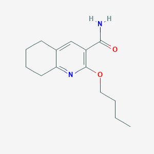 2-Butoxy-5,6,7,8-tetrahydroquinoline-3-carboxamide