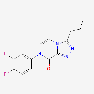 B6579815 7-(3,4-difluorophenyl)-3-propyl-7H,8H-[1,2,4]triazolo[4,3-a]pyrazin-8-one CAS No. 946237-31-6