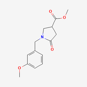 methyl 1-[(3-methoxyphenyl)methyl]-5-oxopyrrolidine-3-carboxylate
